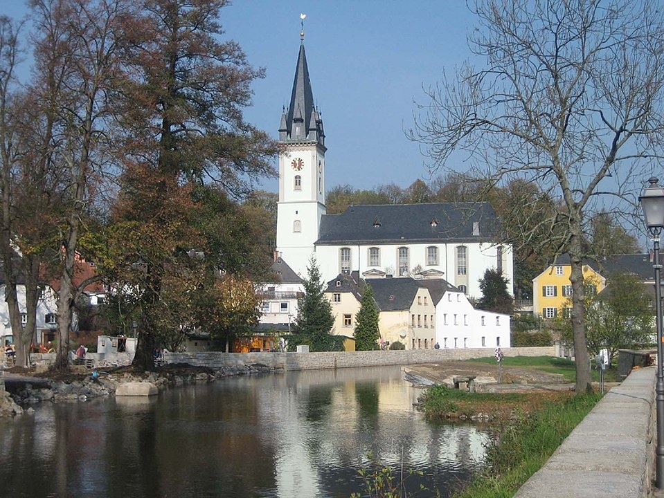 Kirche in Schwarzenbach an der Saale - Schwarzenbach an der Saale im Fichtelgebirge in der ErlebnisRegion Fichtelgebirge