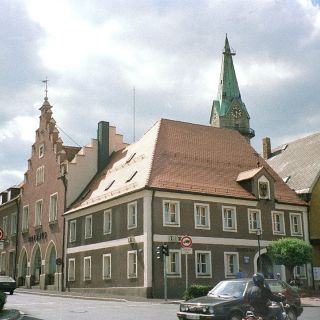 Marktplatz und Rathaus - Erbendorf im Steinwald in der ErlebnisRegion Fichtelgebirge