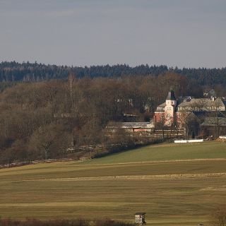 Blick auf das Schloss in Gattendorf - Gattendorf im Fichtelgebirge in der ErlebnisRegion Fichtelgebirge