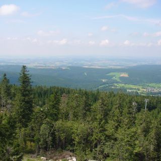 Blick vom Aussichtsturm Backöfele - Backöfele auf dem Schneeberg in der ErlebnisRegion Fichtelgebirge